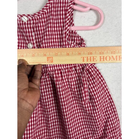 Talbots Kids Red & White Gingham Dress With Matching Bloomer - Picture 5 of 7